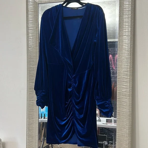 Beautiful Velvet Jewel Tone Dress , Royal Blue | Color: Blue | Size: 1x | Baybeautiful's Closet